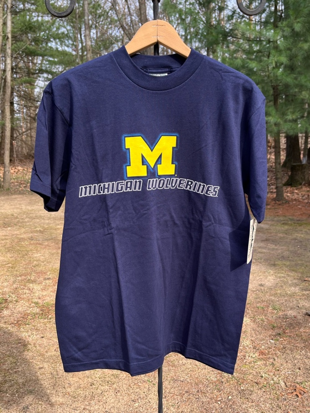 90s Briar Creek Sportswear U of M Michigan Wolverines T-Shirt Size M NWT